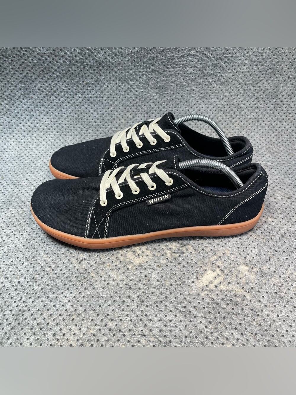 Whitin Black Canvas Barefoot Minimalist Shoes Size 10 Men’s